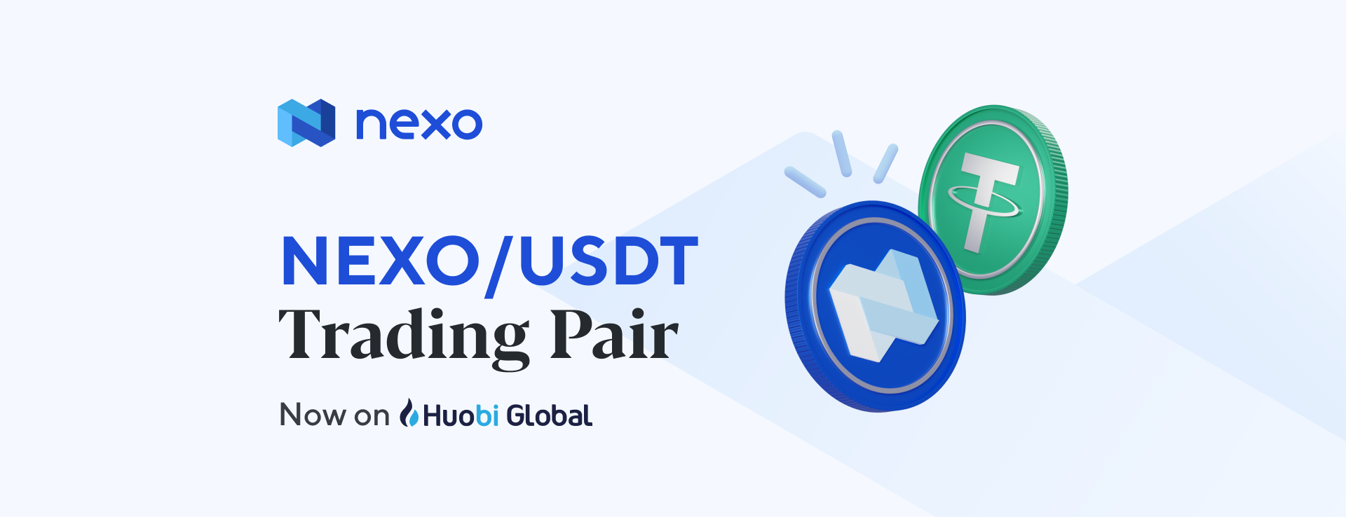 NEXO + USDT = Trading Pair