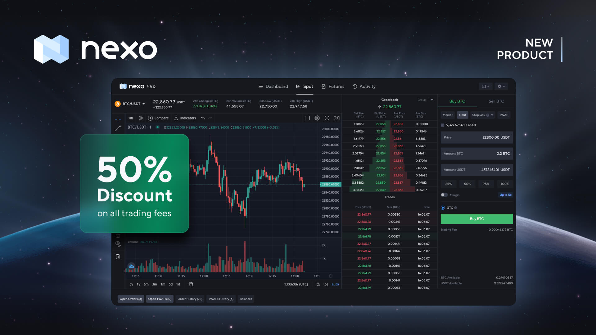 Trade Crypto on Nexo Pro! Officially Here with 50% Lower Fees